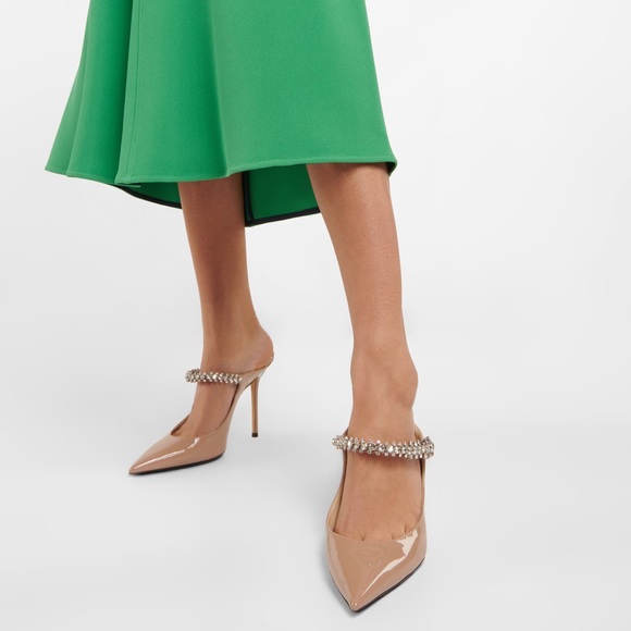 Jimmy Choo Bing 100 nude heels/mules, size 6.5 (EU 36.5) - Picture 2 of 10